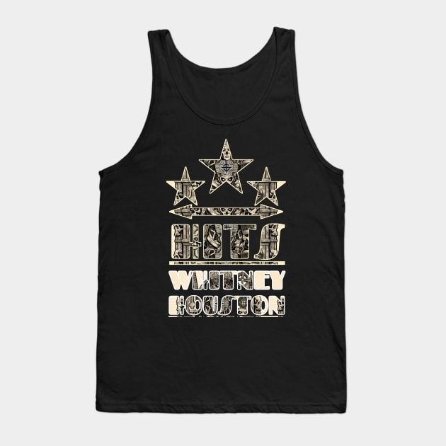 Vintage music hits///Whitney Houston Tank Top by Homedesign3